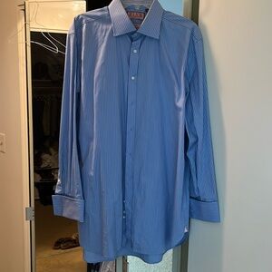 PINK by Thomas Pink Dress Shirt French Cuffs Size 17-35